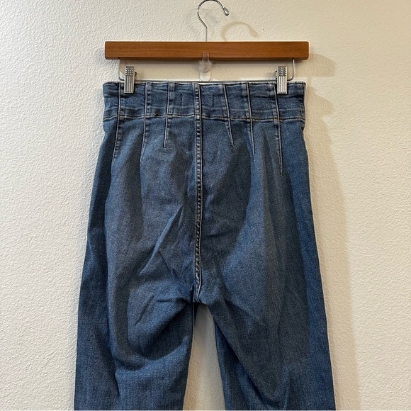 Free People We The Free Jayde High Rise Flare‎ Jeans in Sunburst Blue Size 29 - Picture 9 of 13